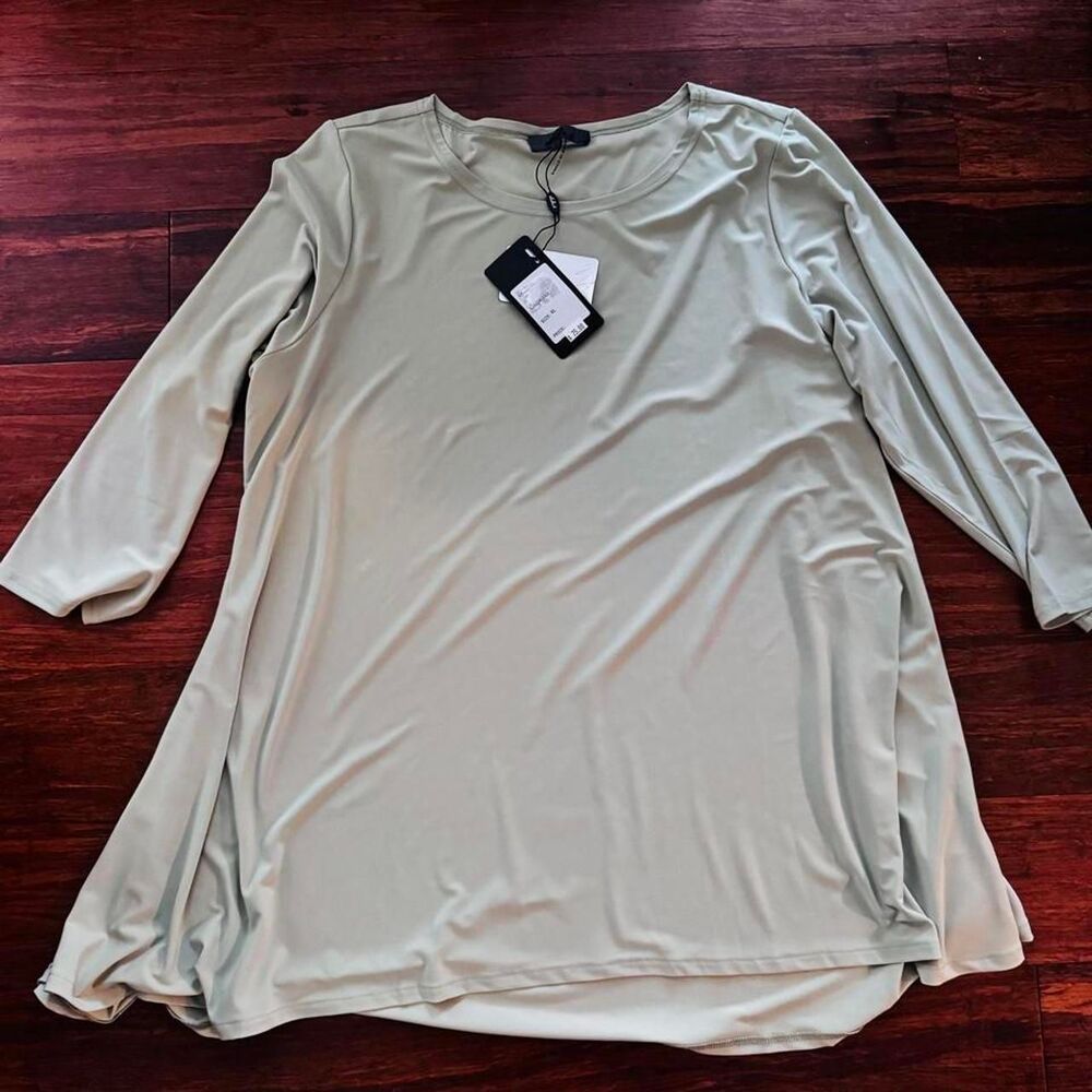Abercrombie-fitch Women's Green and Grey Blouse